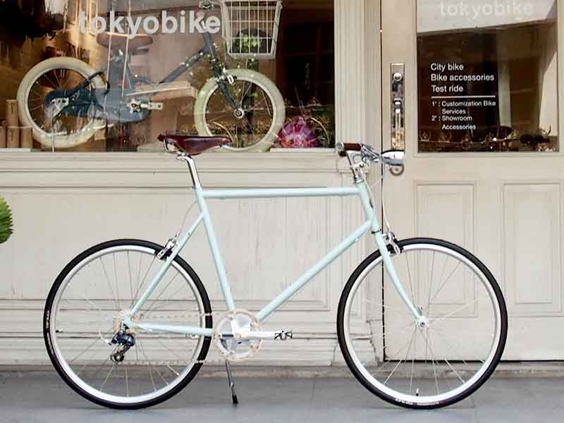 จักรยาน tokyobike plus matt mint อุปกรณ์ เกียร์วินเทจ ไฟหน้ายึดติดกึ่งกลาง